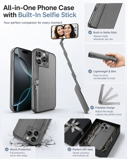 SnapLuxe™ Selfie Stick Case For iPhone